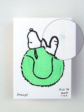 Ana Inciardi Snoopy Tennis Ball Mini Art Print